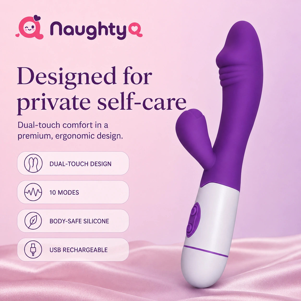 Taraang Dual-Touch Rechargeable Personal Massager